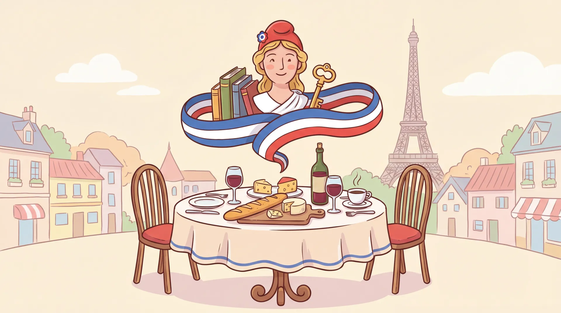 Terrasse de café parisien, emblème de l'art de vivre français