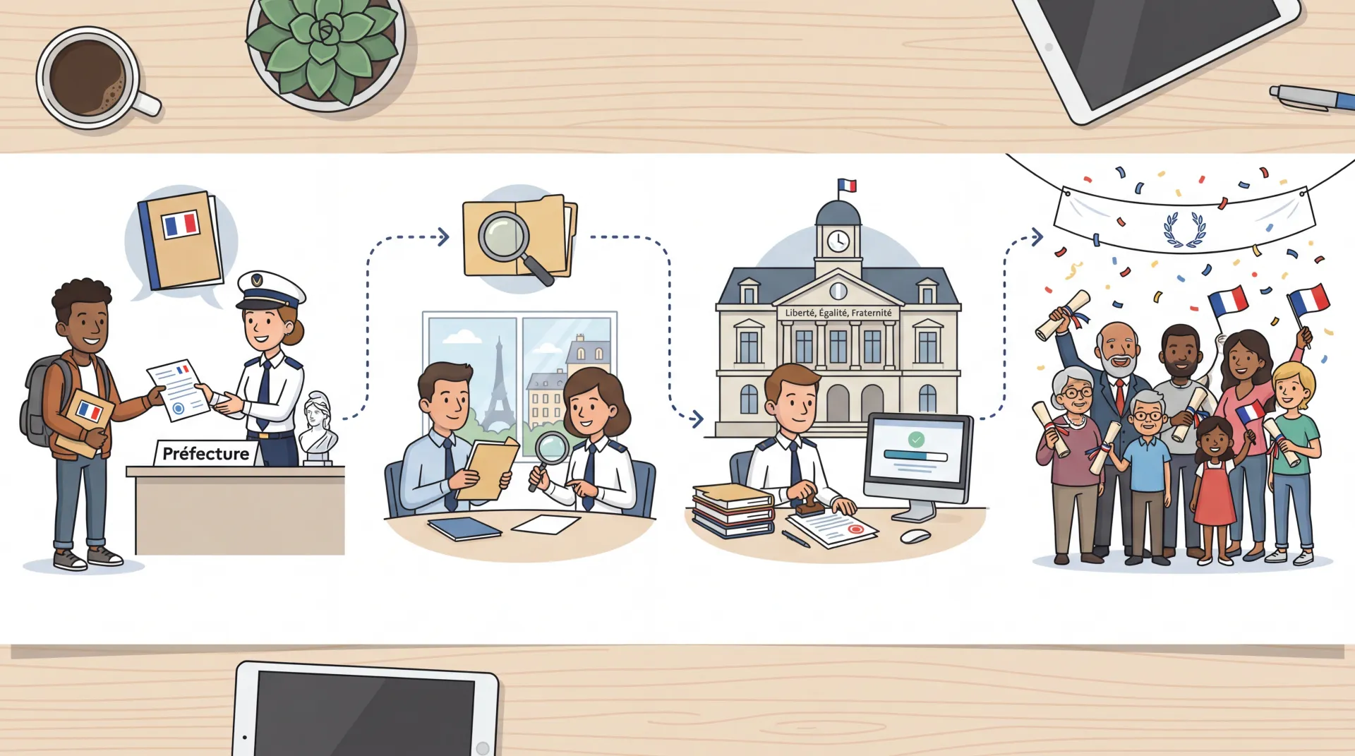 Façade d'une préfecture en France, symbole de l'administration locale