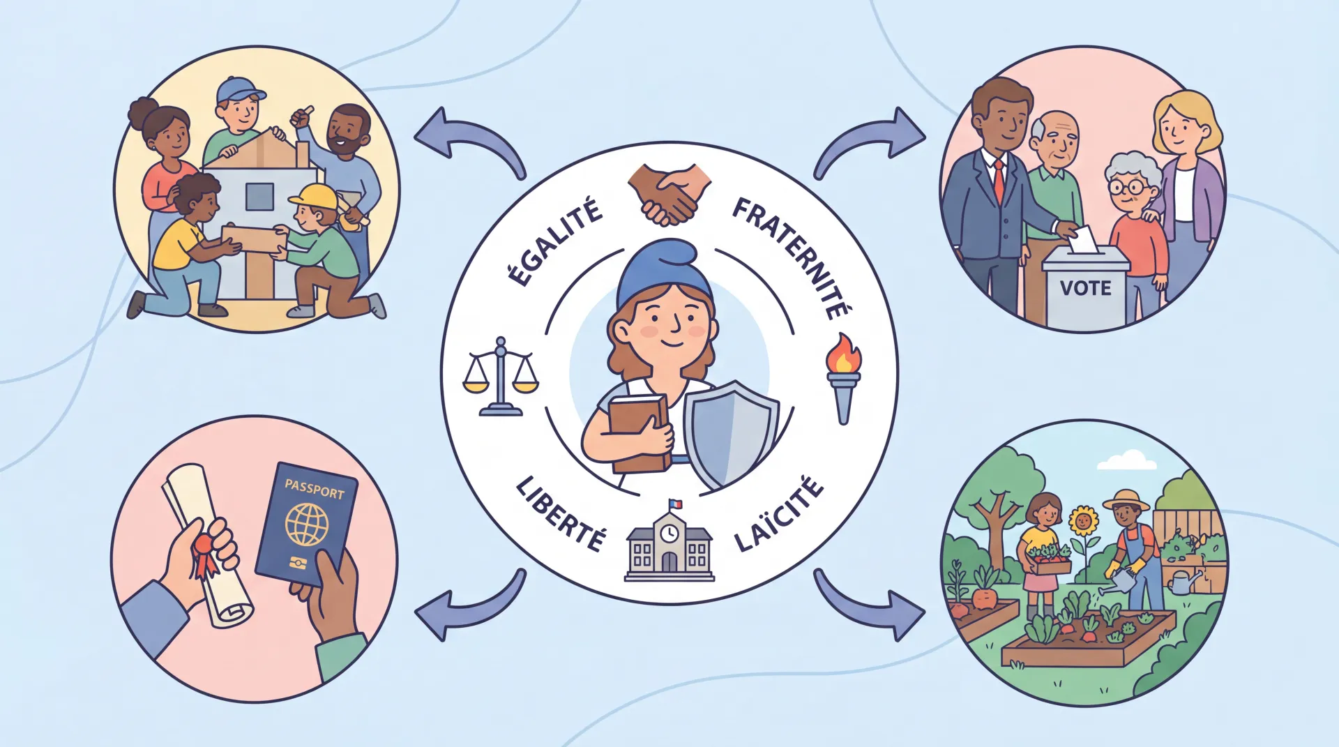 Citoyenneté Républicaine : Intégrer les Valeurs pour la Naturalisation