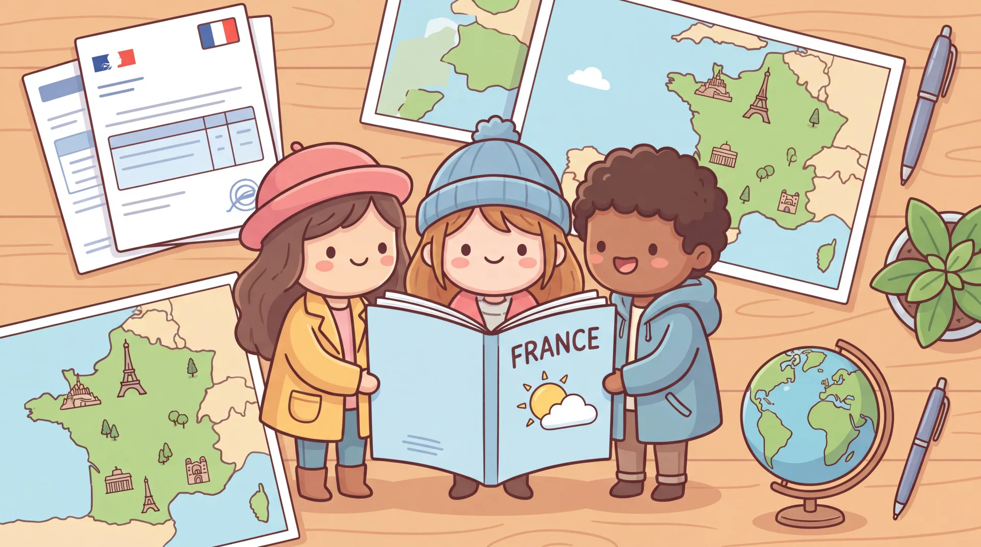 Carte des principales zones climatiques de la France métropolitaine