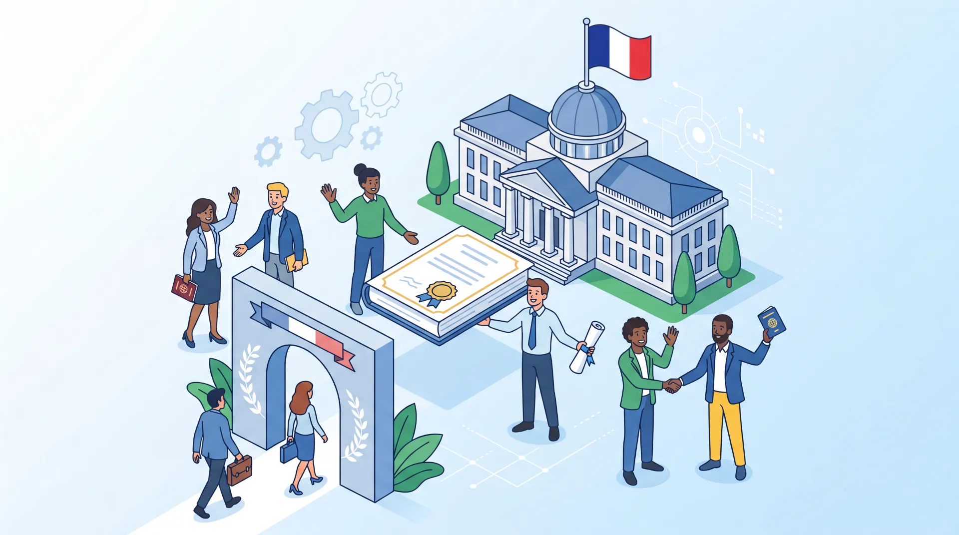Façade du Conseil d'État au Palais-Royal à Paris