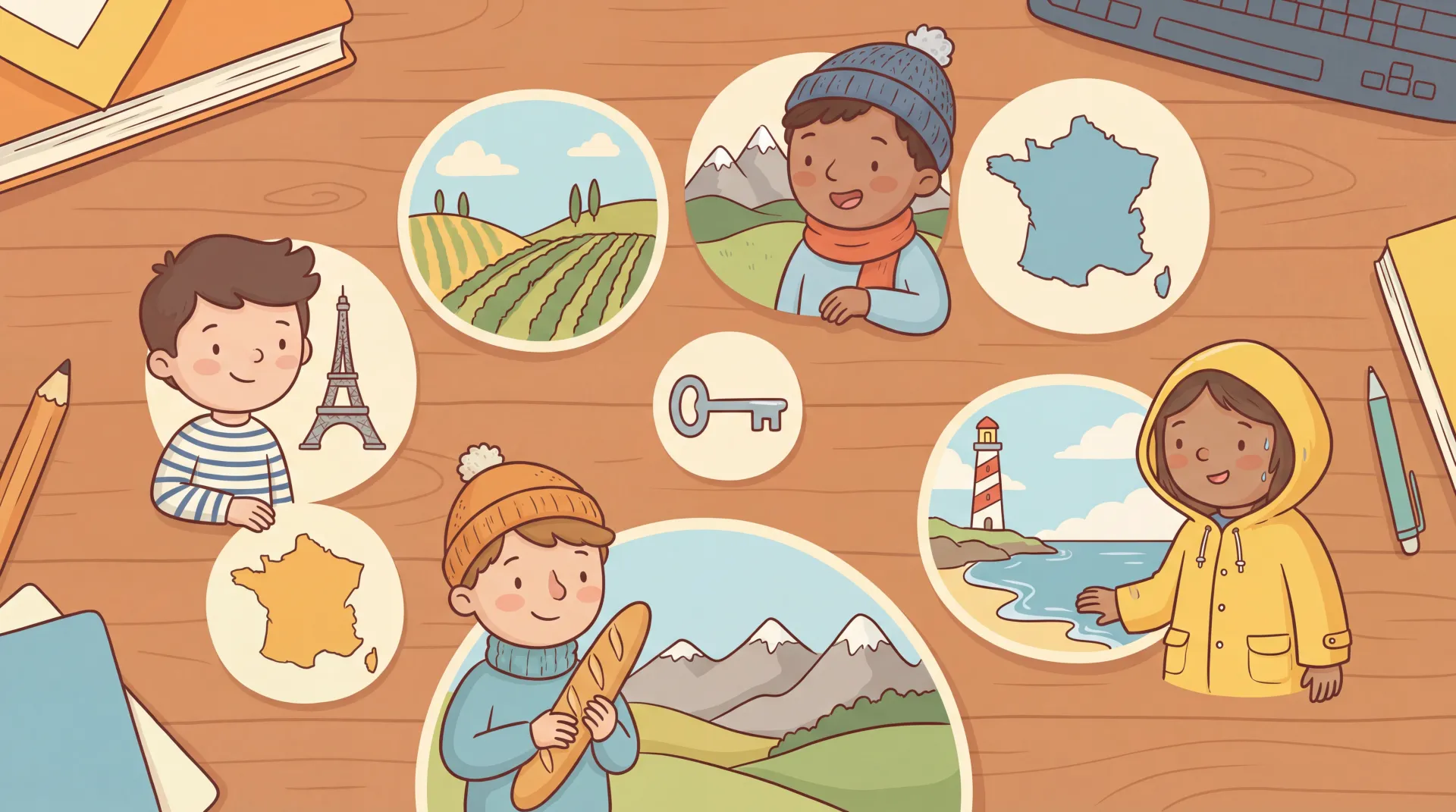 Le Mont Saint-Michel au coucher du soleil, symbole de la richesse territoriale française