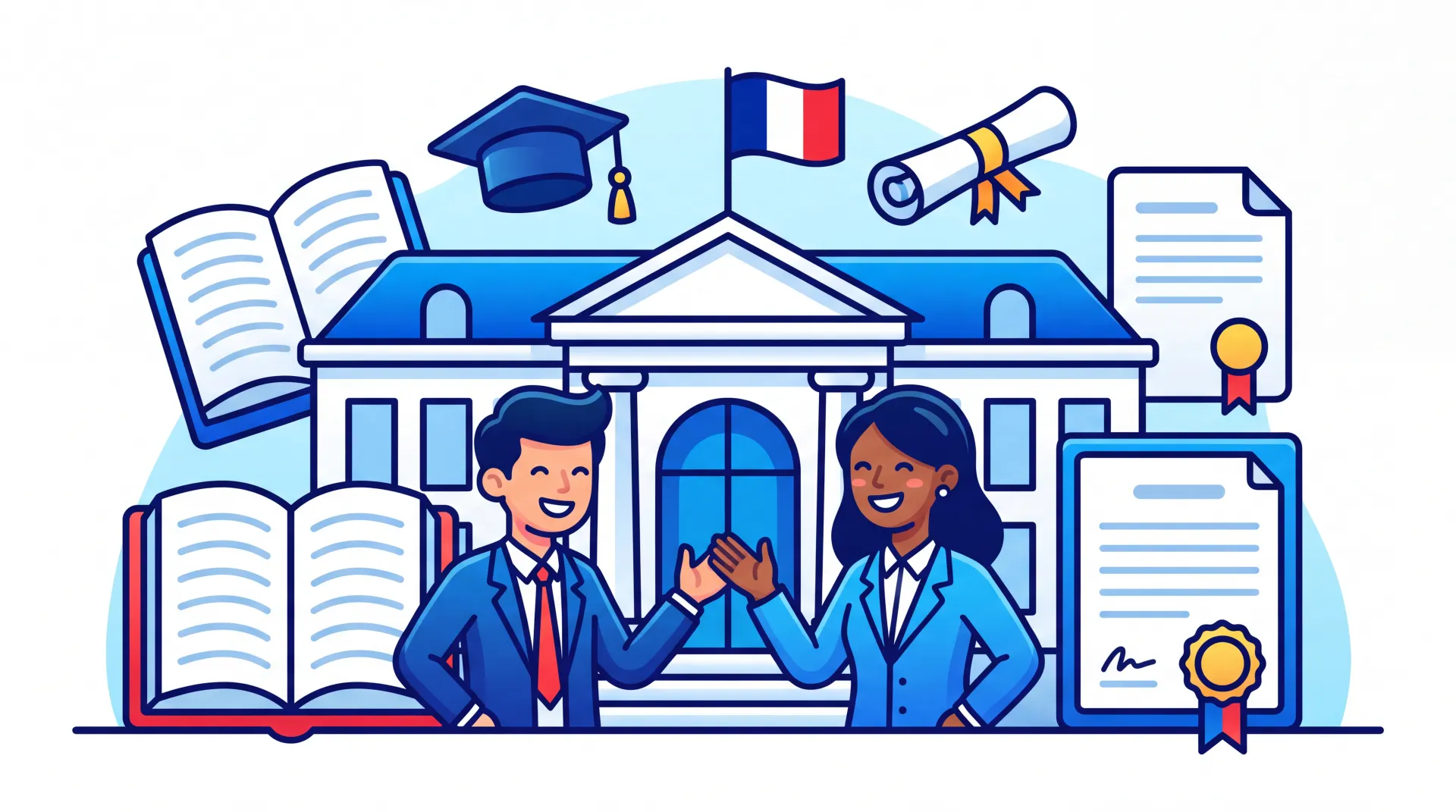 Façade d'une école primaire et maternelle en France