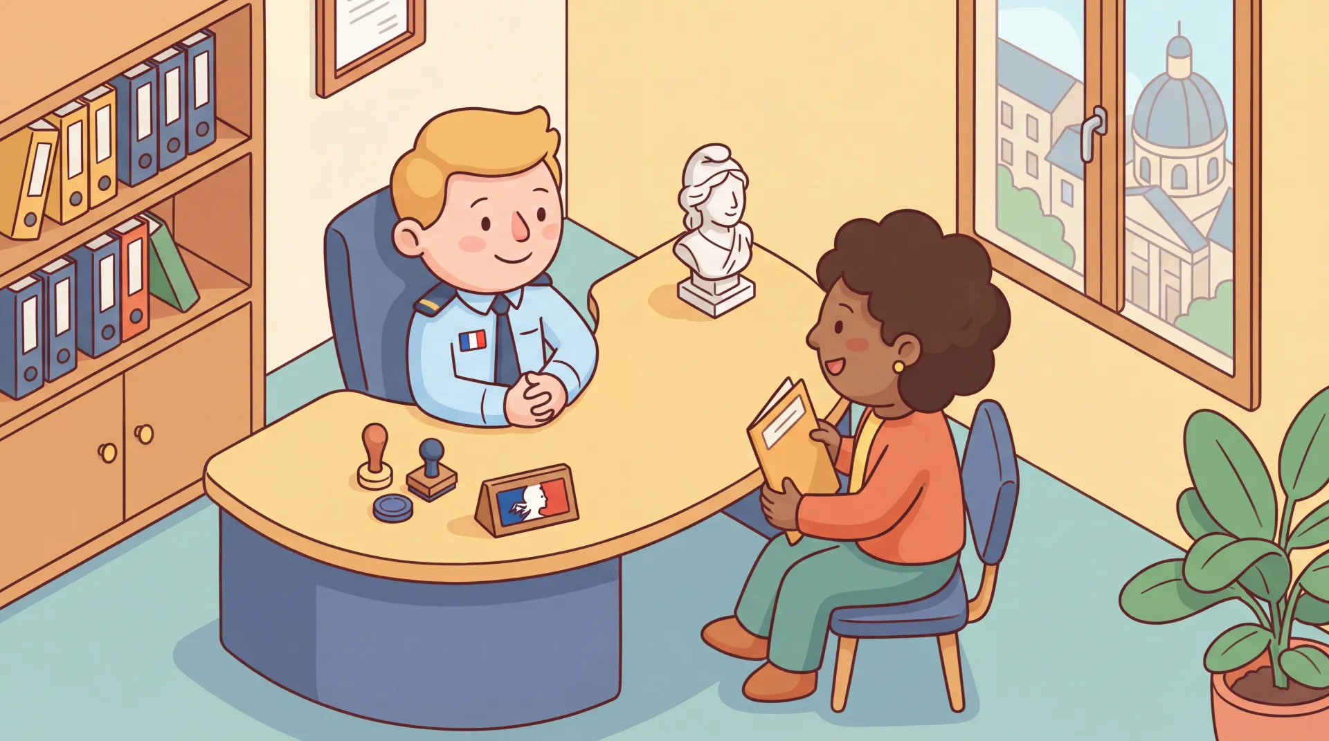 Passeport français sur une table, symbole de la citoyenneté