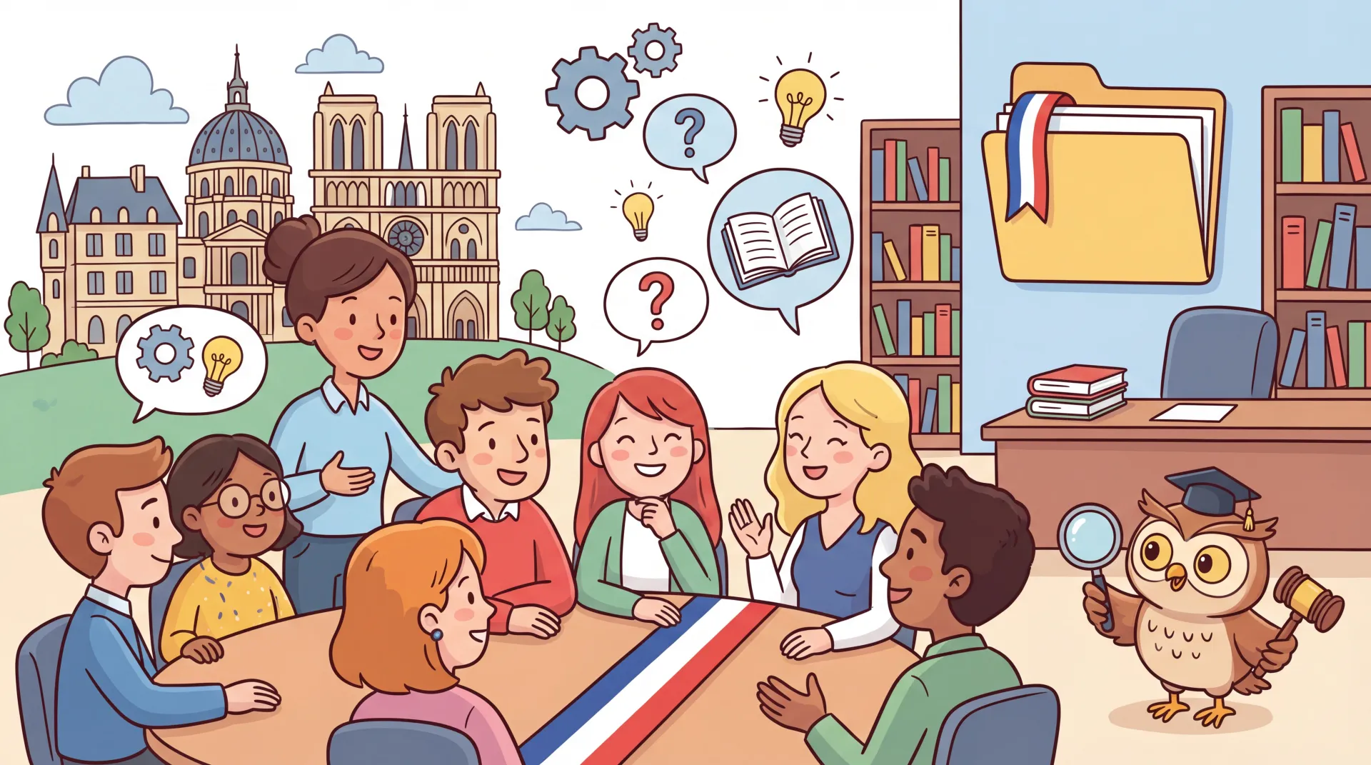 Participants à un débat public citoyen en France