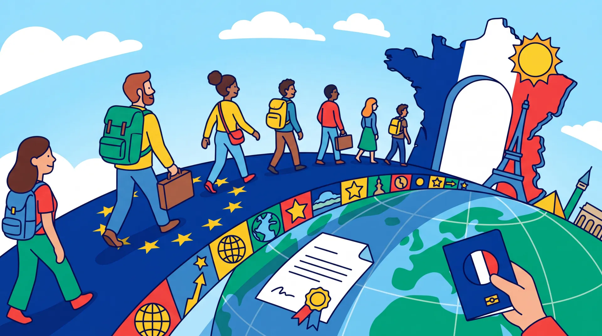 La France, carrefour européen : géographie et naturalisation