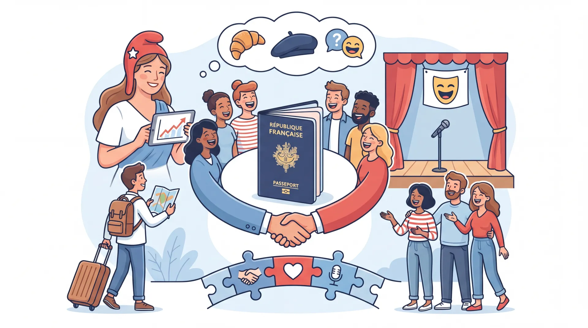 Humour Français : Clé Culturelle pour Naturalisation Réussie