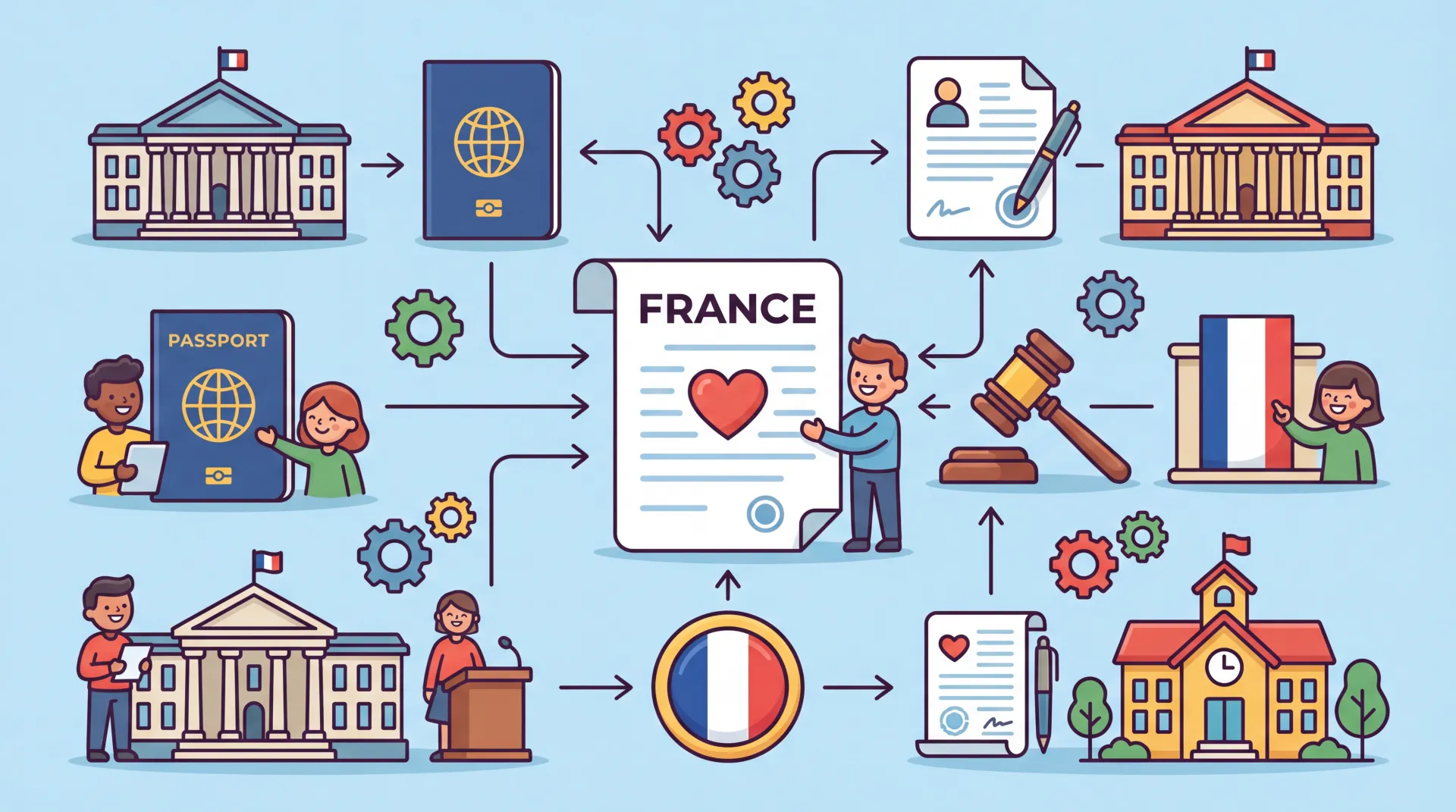 Institutions Françaises : Rôle Clé pour Votre Naturalisation