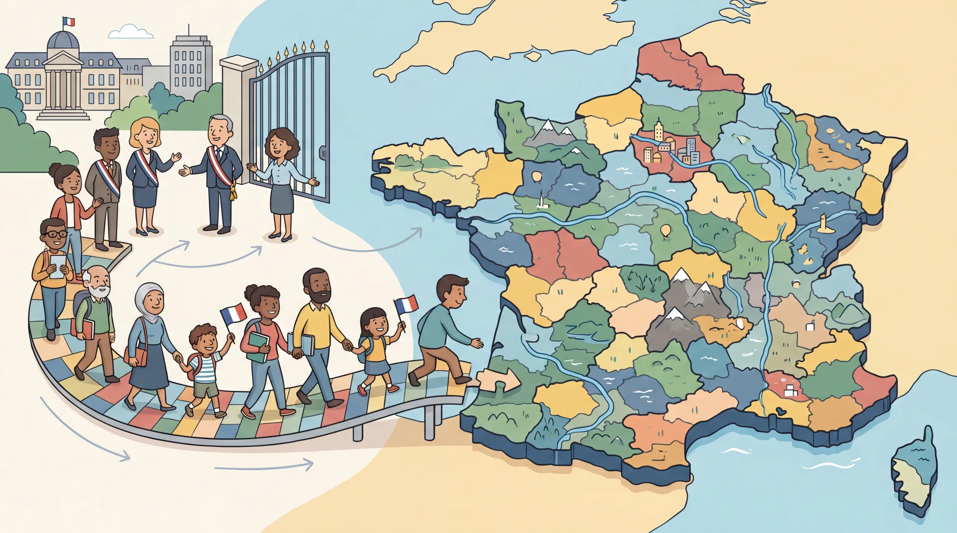 Intégration Géographique : Villes, Campagnes et Naturalisation