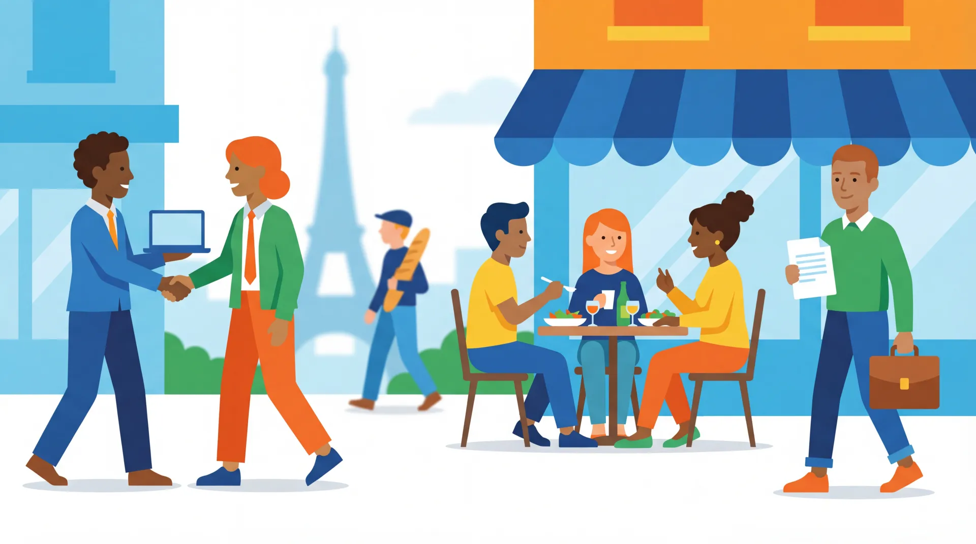 Groupe de personnes diverses discutant dans un cadre informel