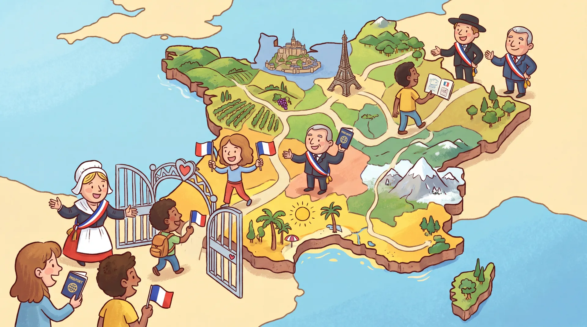 Naturalisation française : l'intégration par les territoires