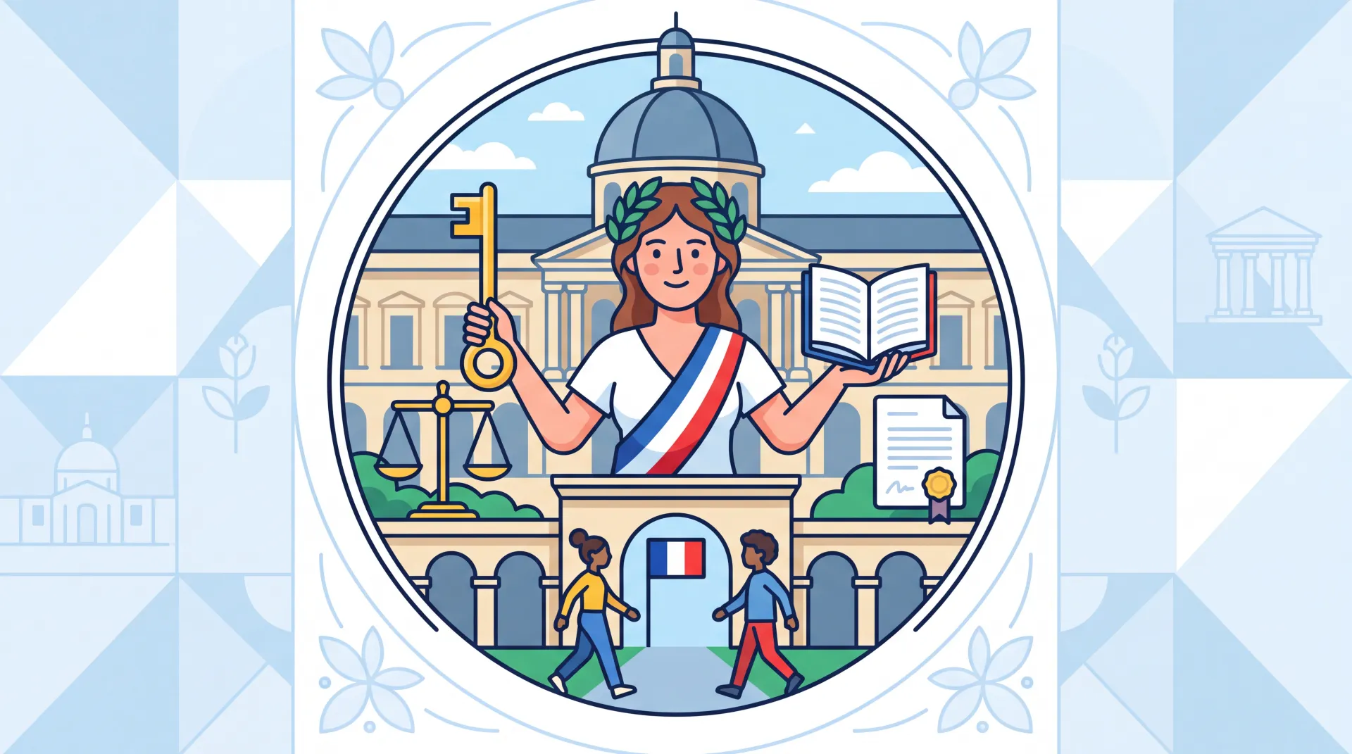 Bâtiment du Conseil d'État au Palais-Royal à Paris
