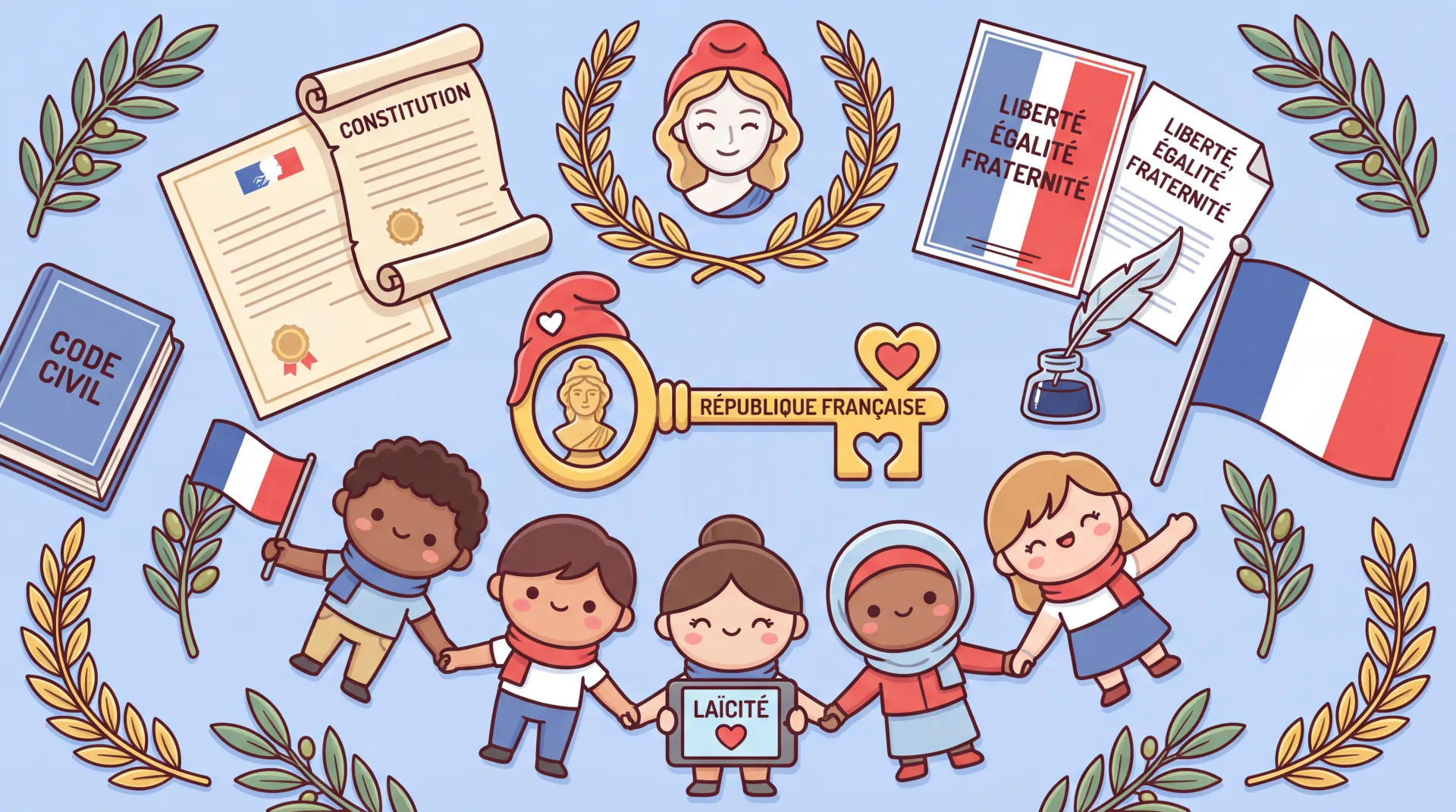 Buste de Marianne, symbole de la République française