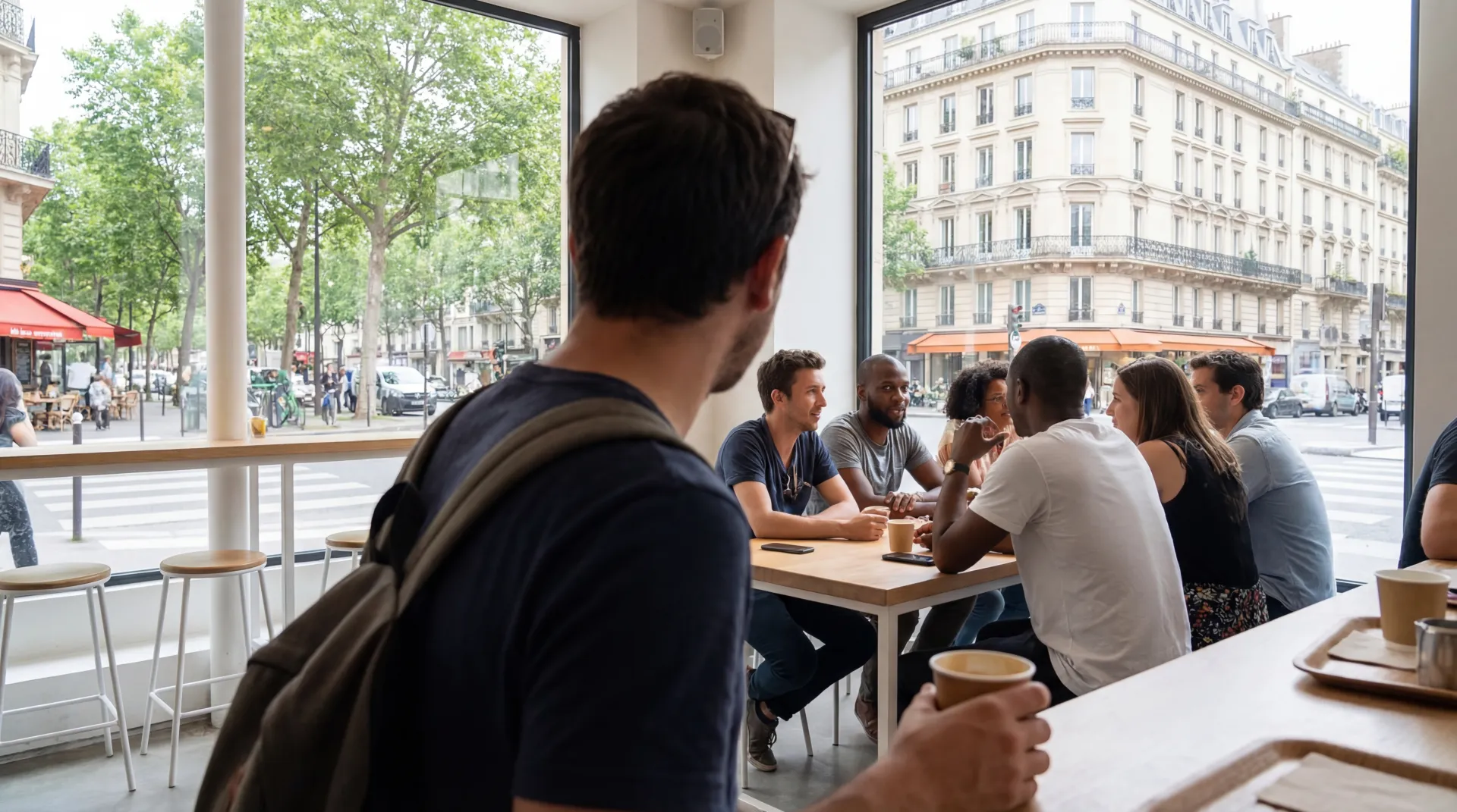 Passeport français sur un drapeau tricolore