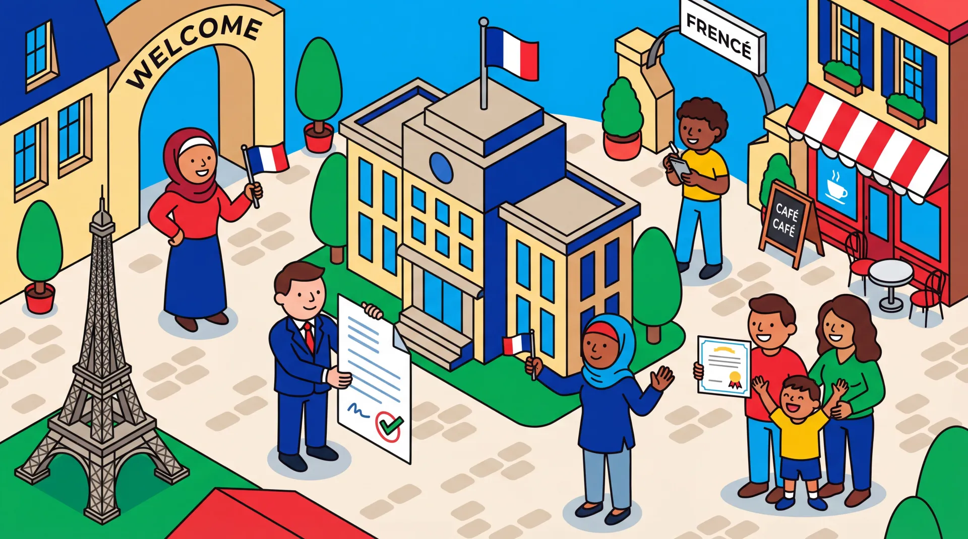 Façade du Ministère de l'Intérieur, Place Beauvau à Paris