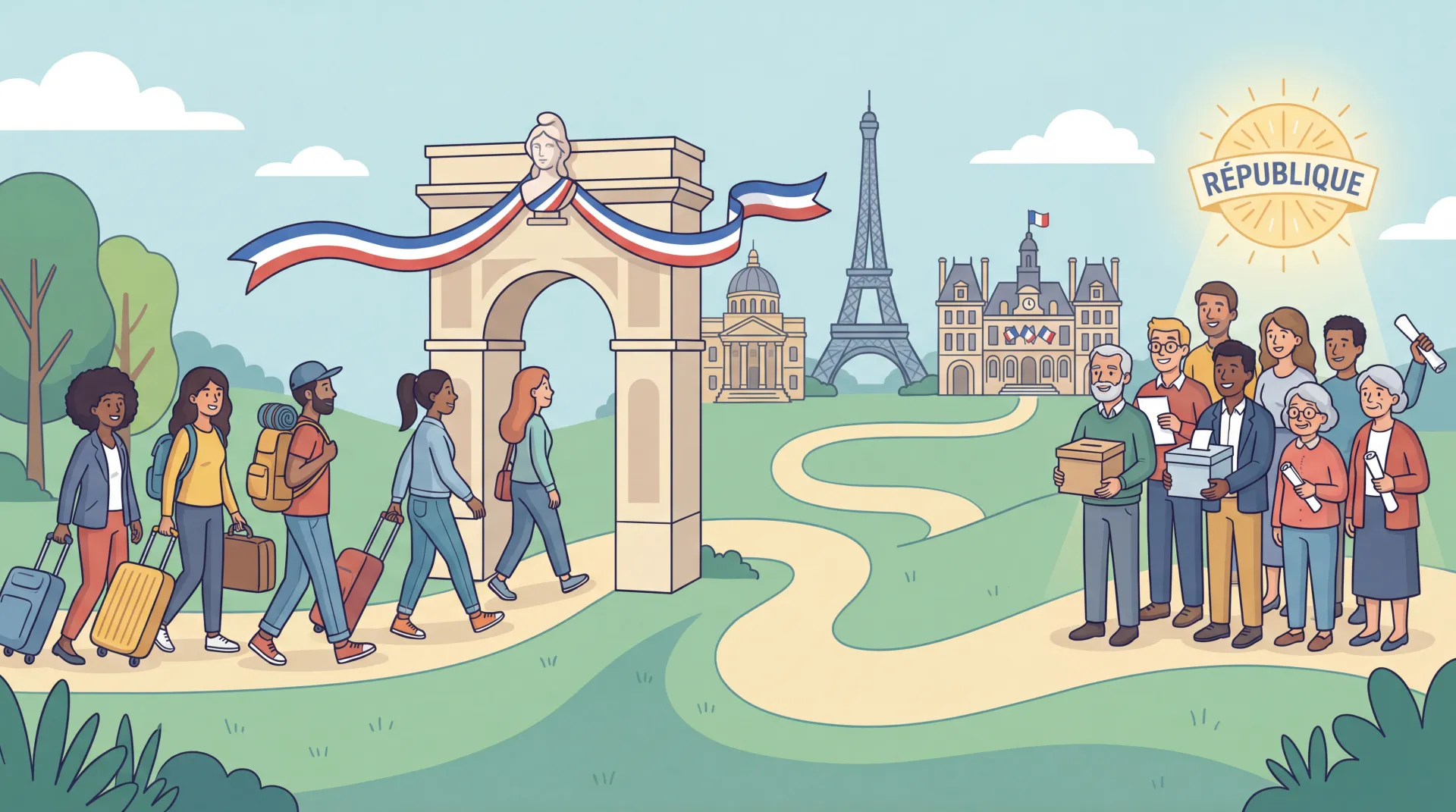 Buste de Marianne, symbole de la République française