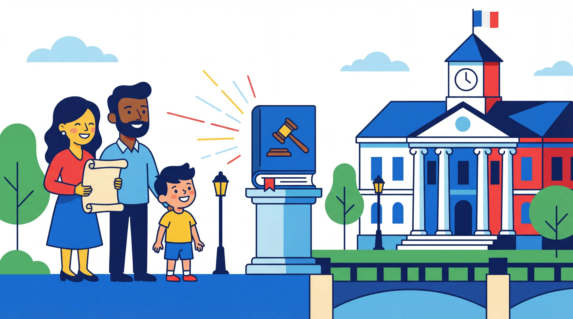 Ancien exemplaire du Code Civil français, symbole de la loi