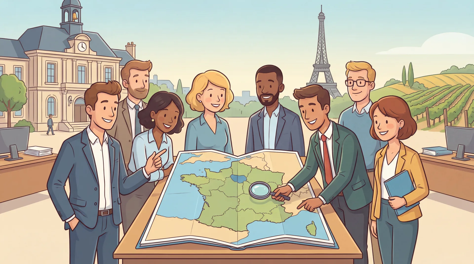 Carte des régions de France métropolitaine et d'Outre-mer