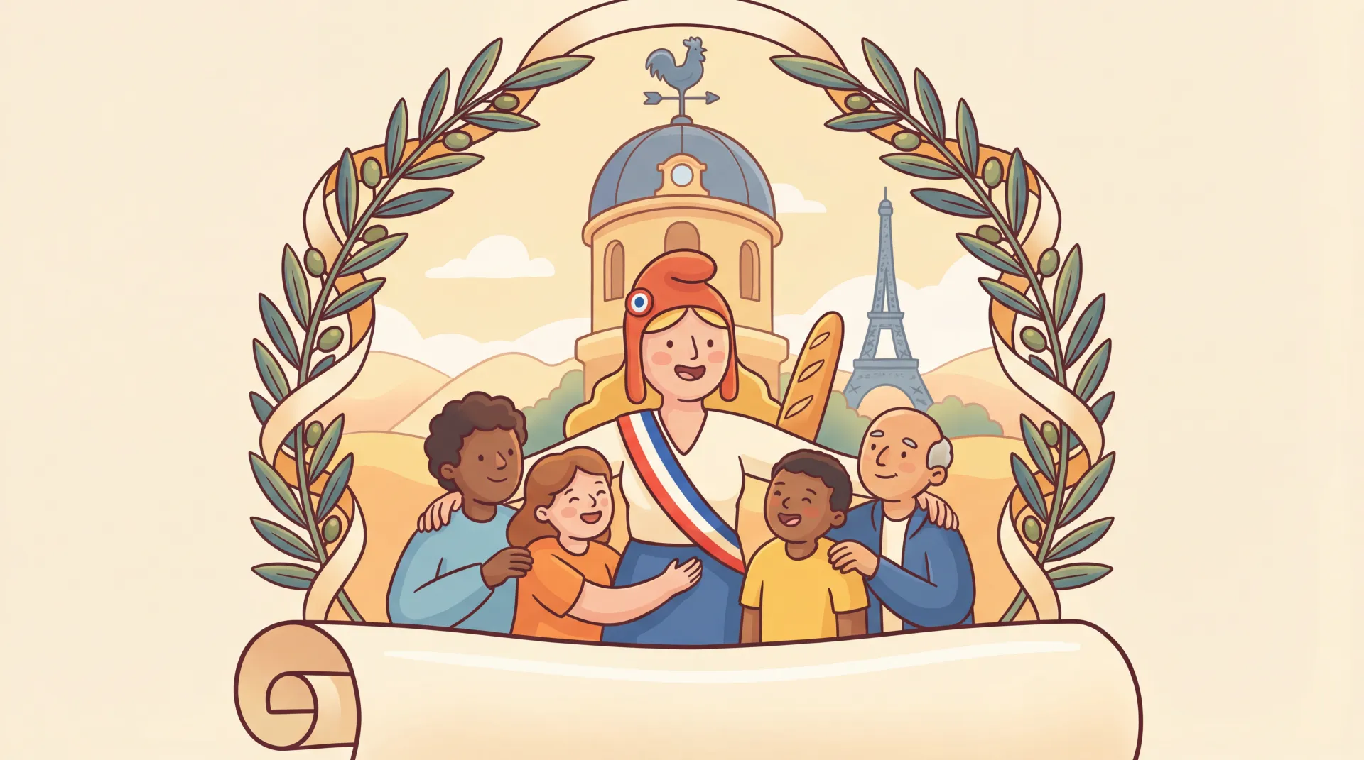 Buste de Marianne, symbole de la République française