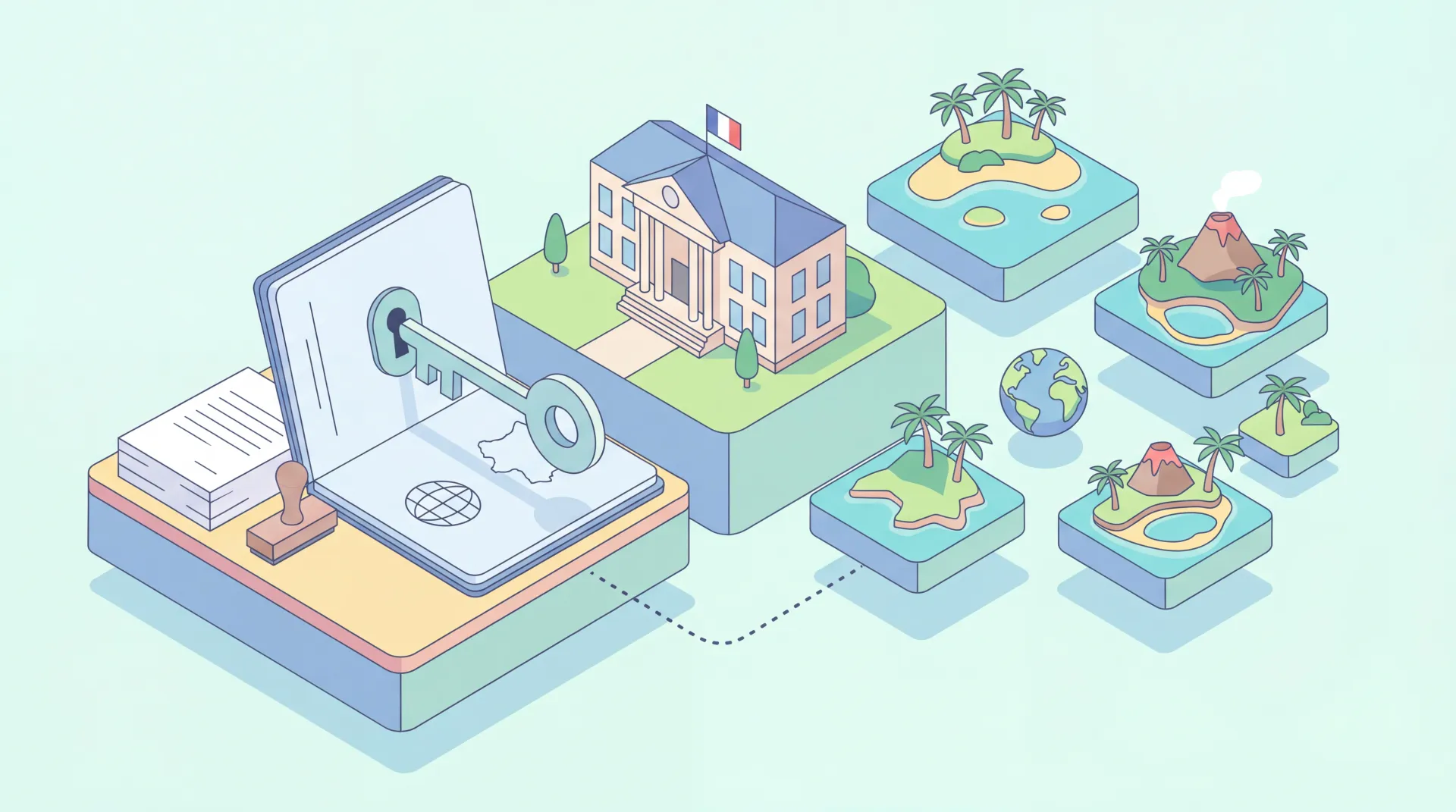 Carte de la France métropolitaine et des régions d'Outre-mer