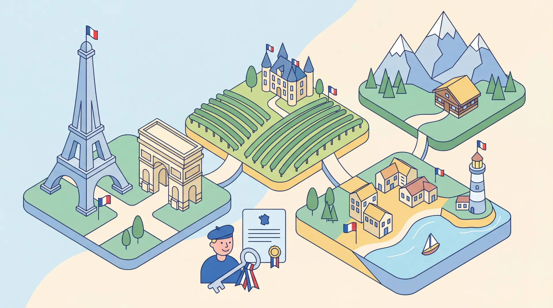 Paysage majestueux du Mont Blanc, symbole de la géographie française