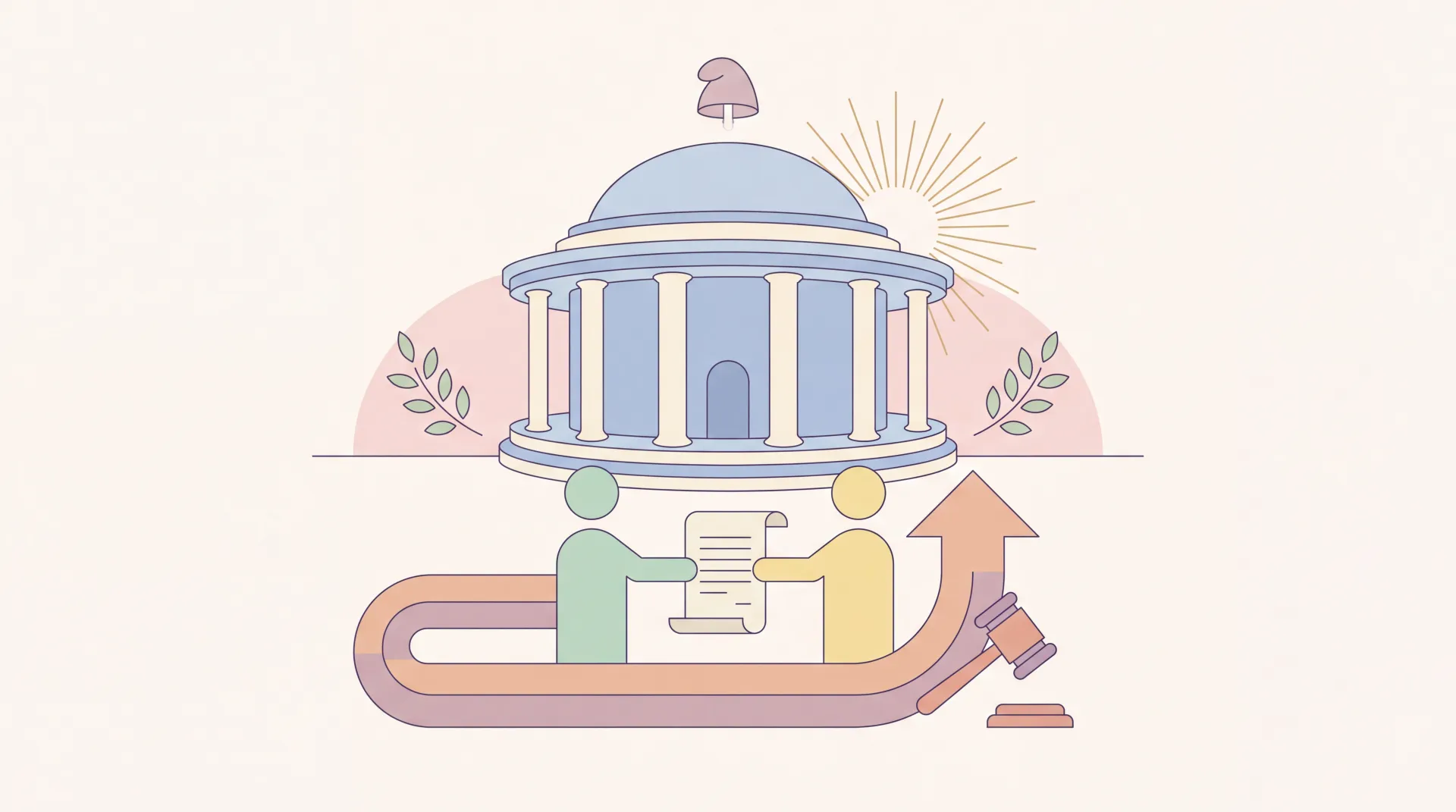 Façade du Conseil d'État au Palais Royal à Paris