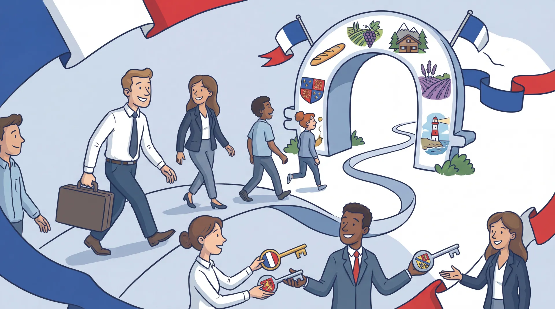 Carte administrative des régions de France