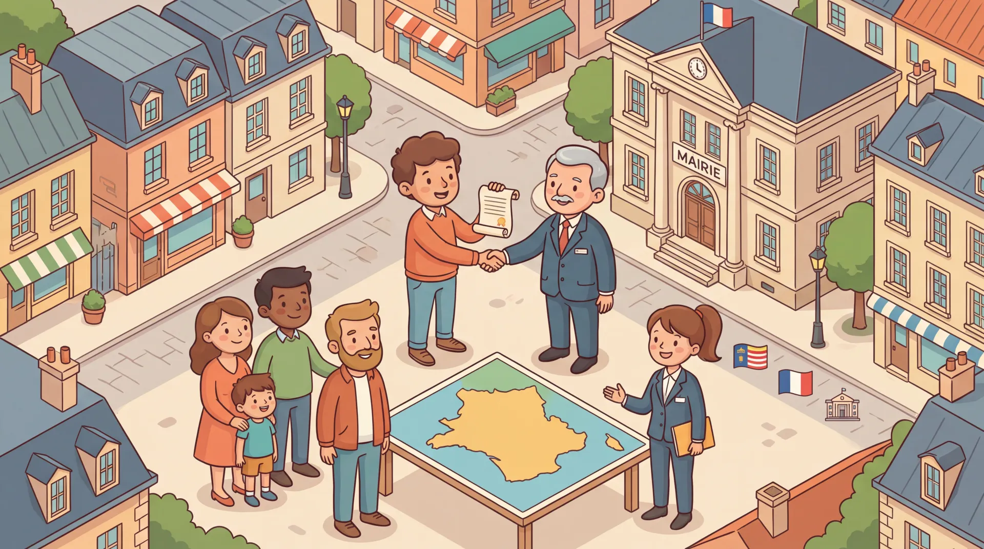 Carte des régions et départements de France en 2016