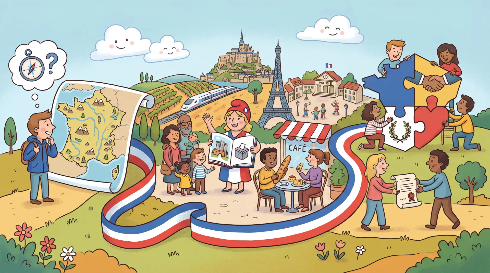 Paysages de France : Clé de l'Intégration et Naturalisation