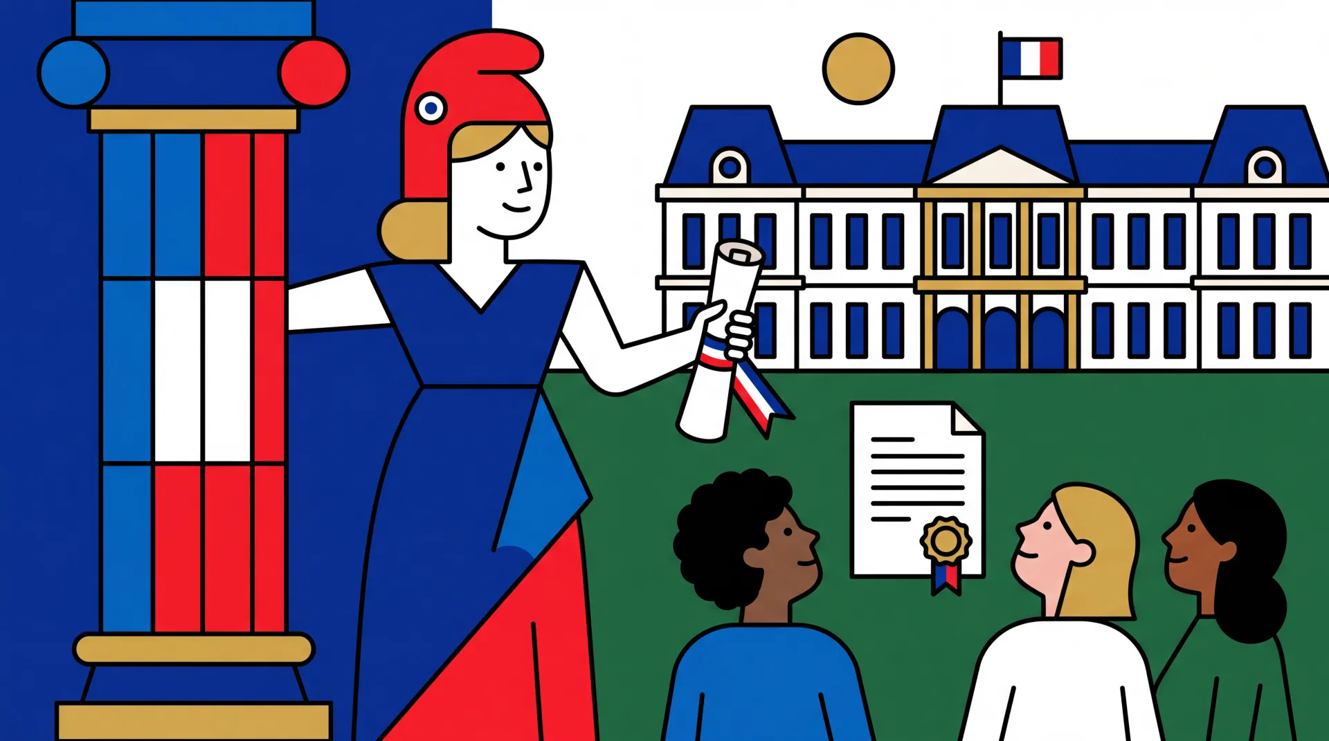 Buste de Marianne, symbole de la République française