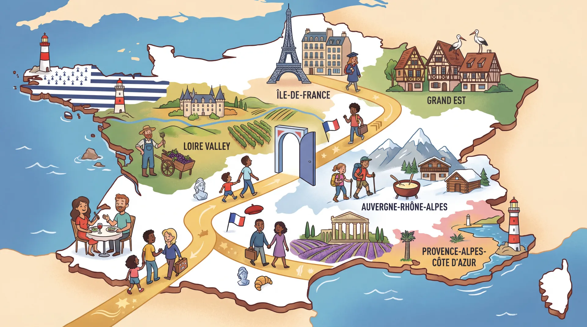 Découvrir les Régions de France : Votre Guide pour la Naturalisation