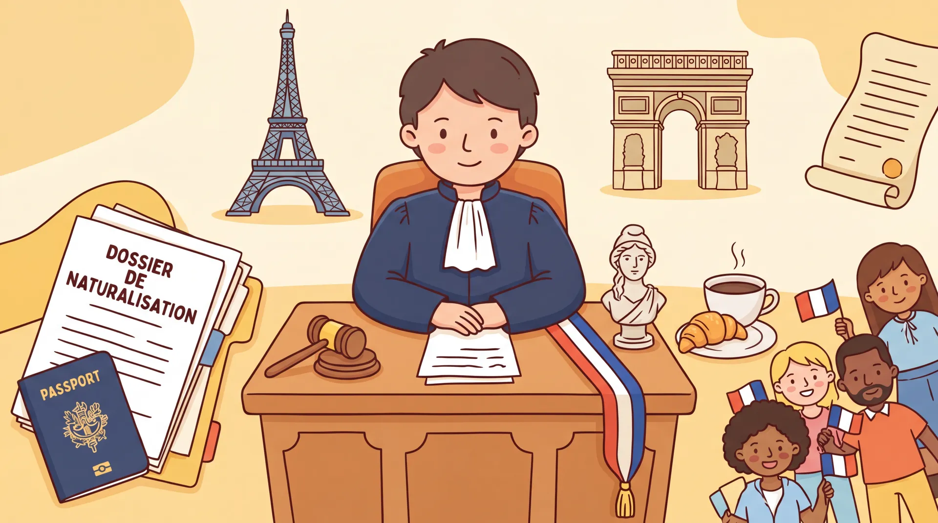 Intérieur majestueux du Palais de Justice de Paris, symbole de la justice française