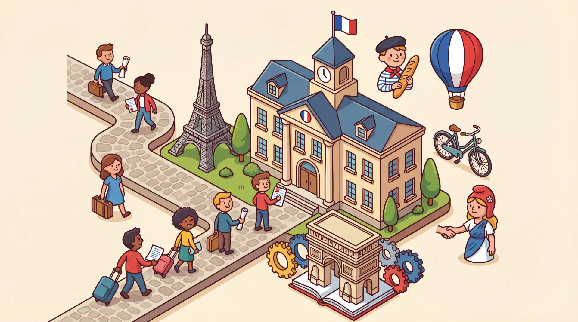 Façade du Ministère de l'Intérieur, Place Beauvau à Paris