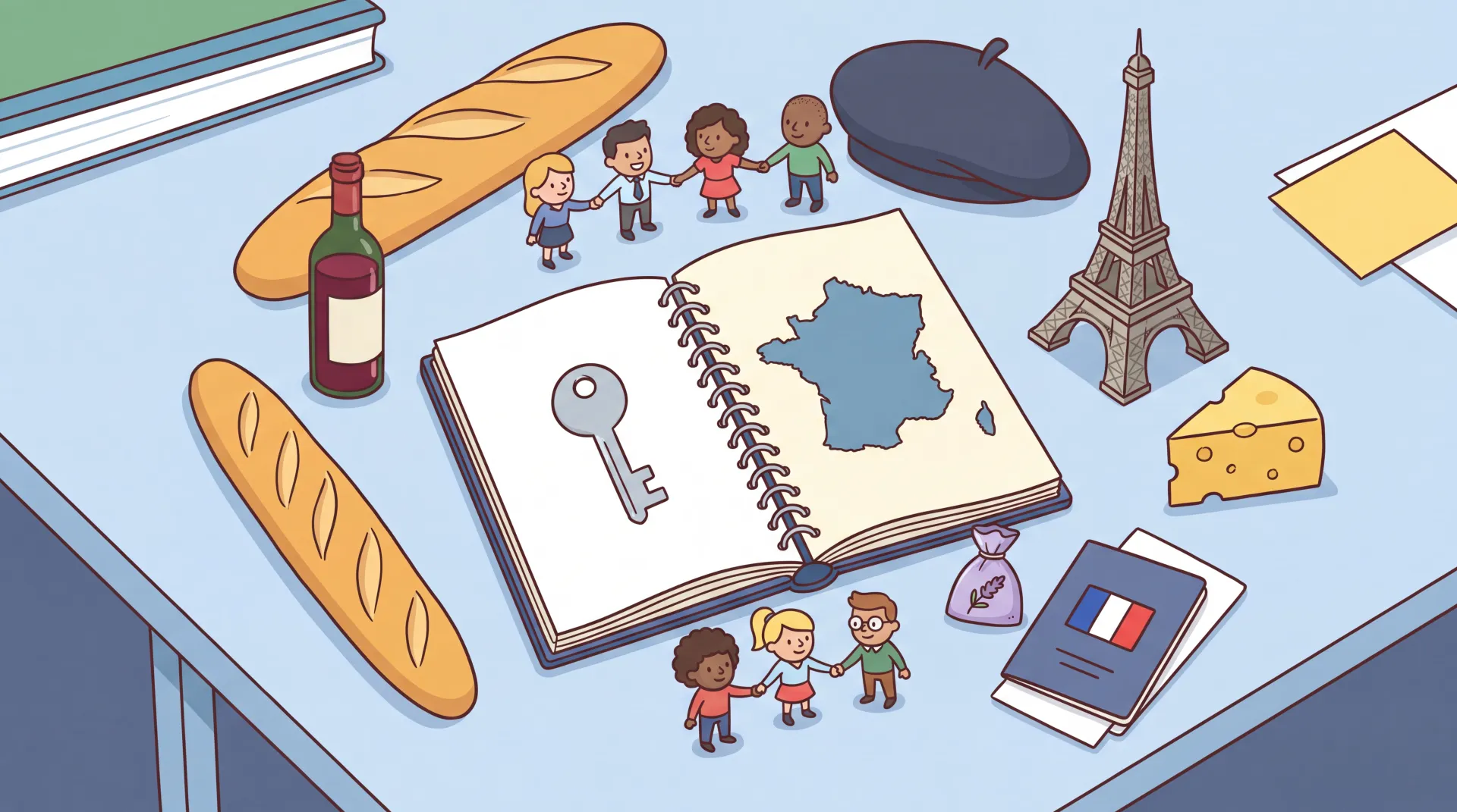 Carte administrative des régions de France métropolitaine
