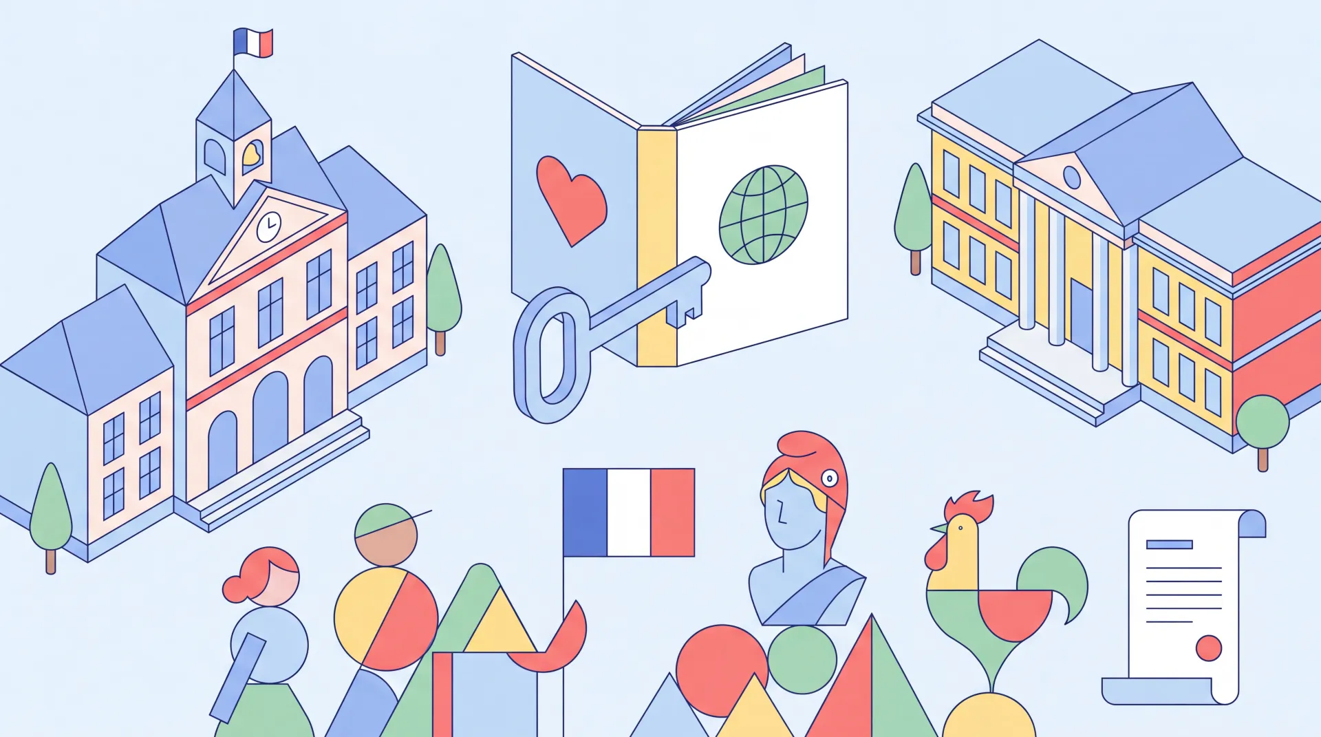 Buste de Marianne dans une mairie française